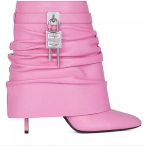 Givenchy Pink Heeled Ankle Boots